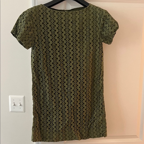 Kate Spade Olive Eyelet Mini Dress - Picture 1 of 4